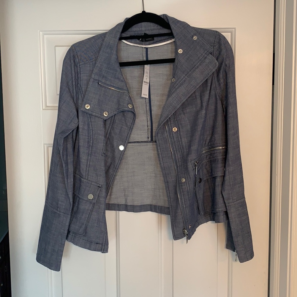 White House Black Market Denim Jacket